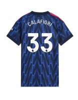 Arsenal Riccardo Calafiori #33 Vieraspaita Naisten 2025-26 Lyhythihainen